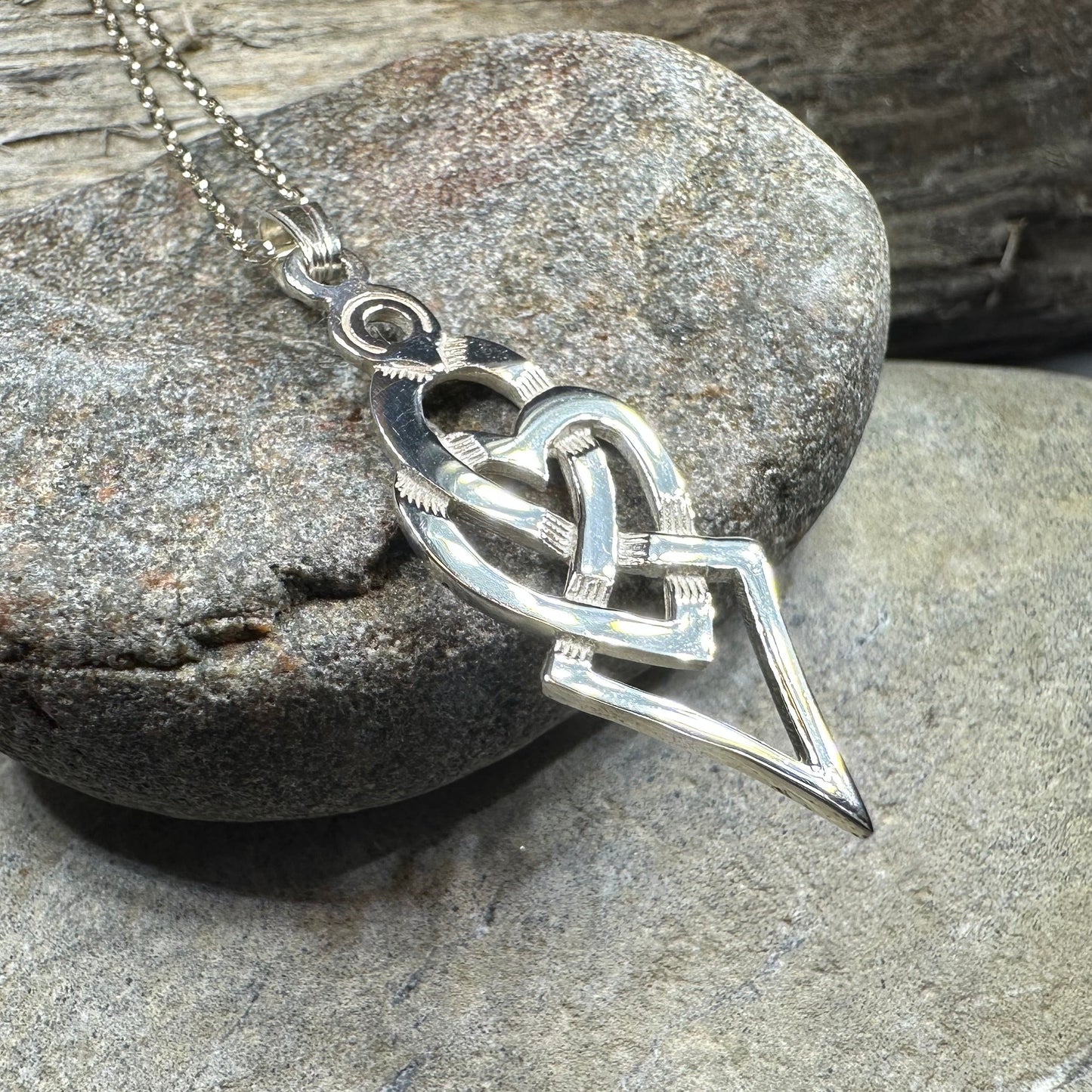 Fior Celtic Love Knot Necklace - Handmade in Scotland — view 7