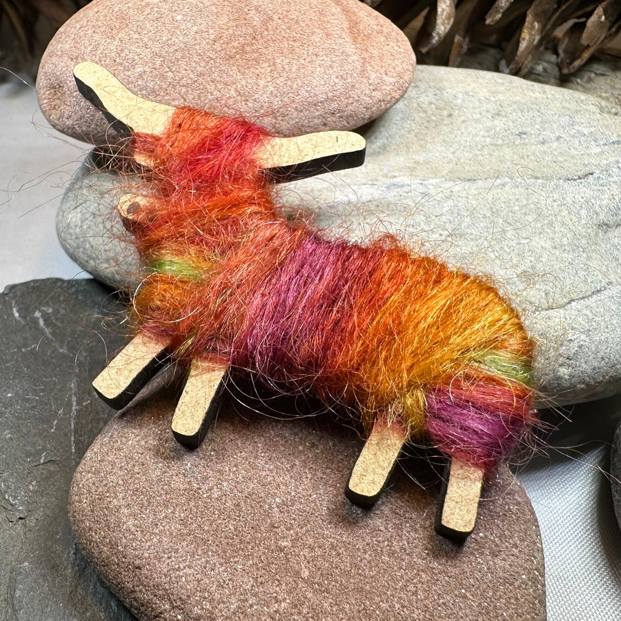 Scottish Highland Cow Scatter Pin - Handmade in Scotland