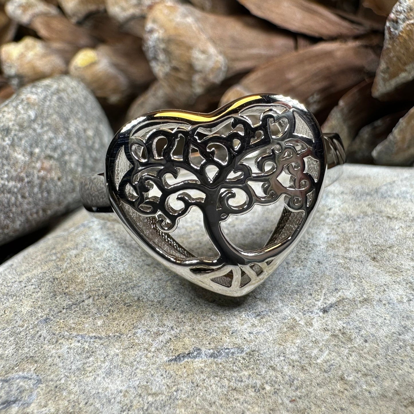 Heart Tree of Life Ring — view 8