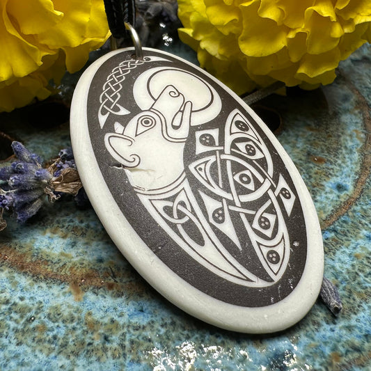 Artisan Celtic Dog Necklace - Handmade in the U.S.A.