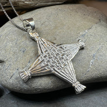 Load image into Gallery viewer, Artisan Irish St. Brigid&#39;s Cross Necklace

