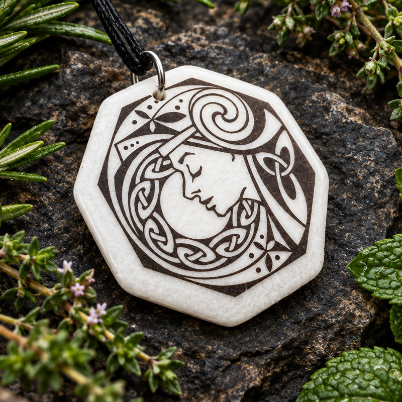 Artisan Brigantia Goddess Necklace - Handmade in the U.S.A.