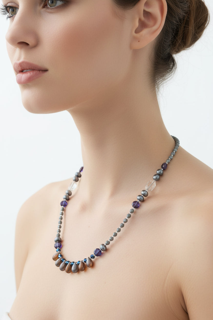 Celtic Twilight Crystal Necklace — view 2