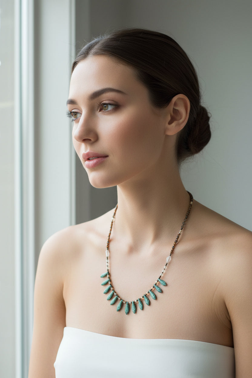 Irish Summer Crystal Necklace — view 4
