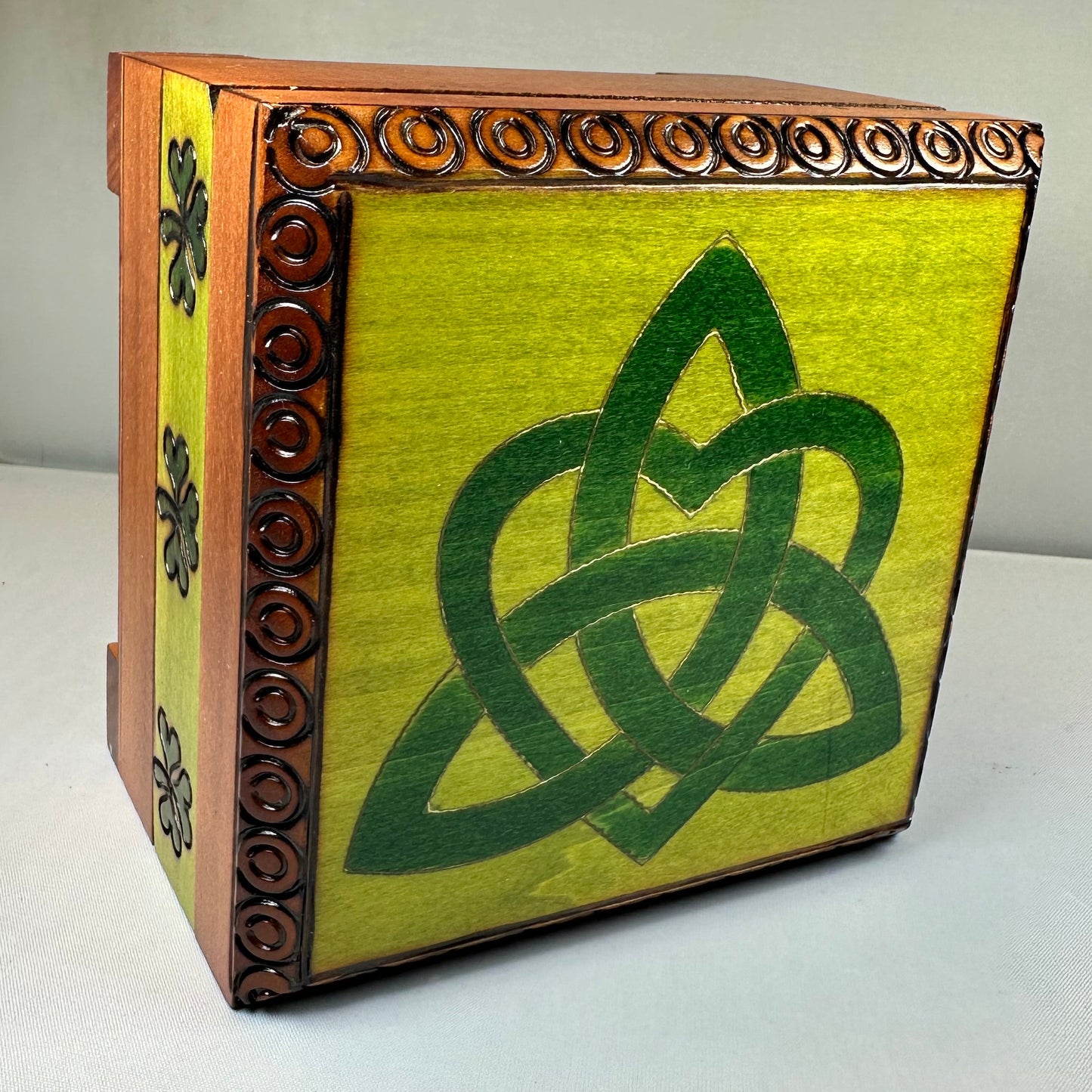 Celtic Love Knot Knot Keepsake Box - Handmade Wooden Box