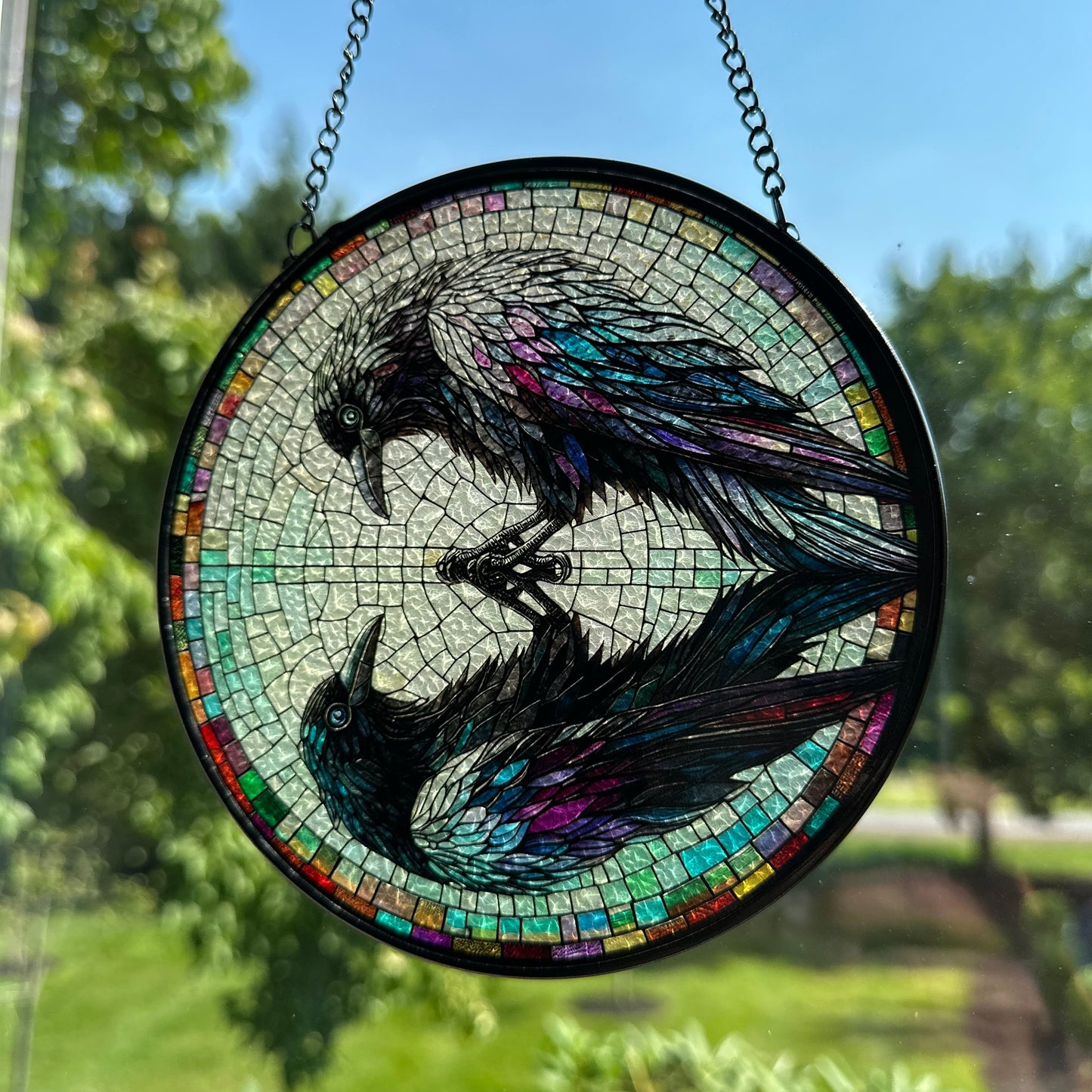Reflections Raven Suncatcher