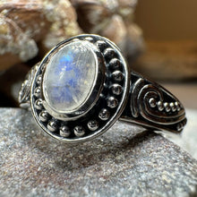 Load image into Gallery viewer, Galilah Celtic Moonstone Ring
