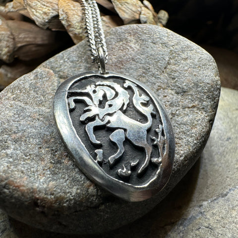 Load image into Gallery viewer, Unicorn of Scotland Pewter Necklace
