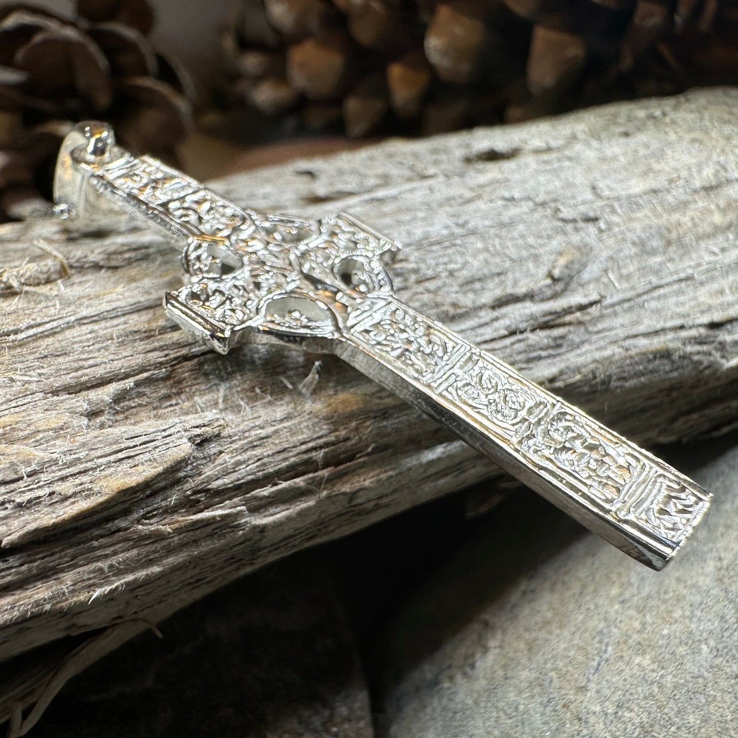 Artisan Irish Durrow Cross Necklace - Handmade in Ireland
