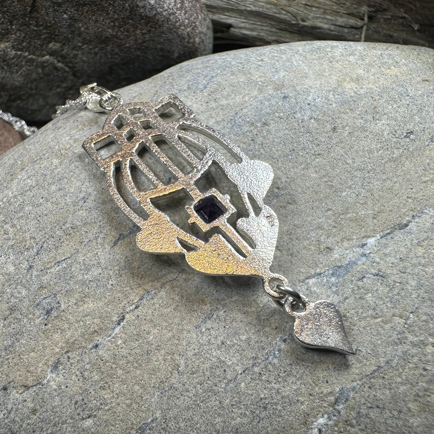 Scottish Mackintosh Thistle Necklace - Handmade in Scotland — view 11