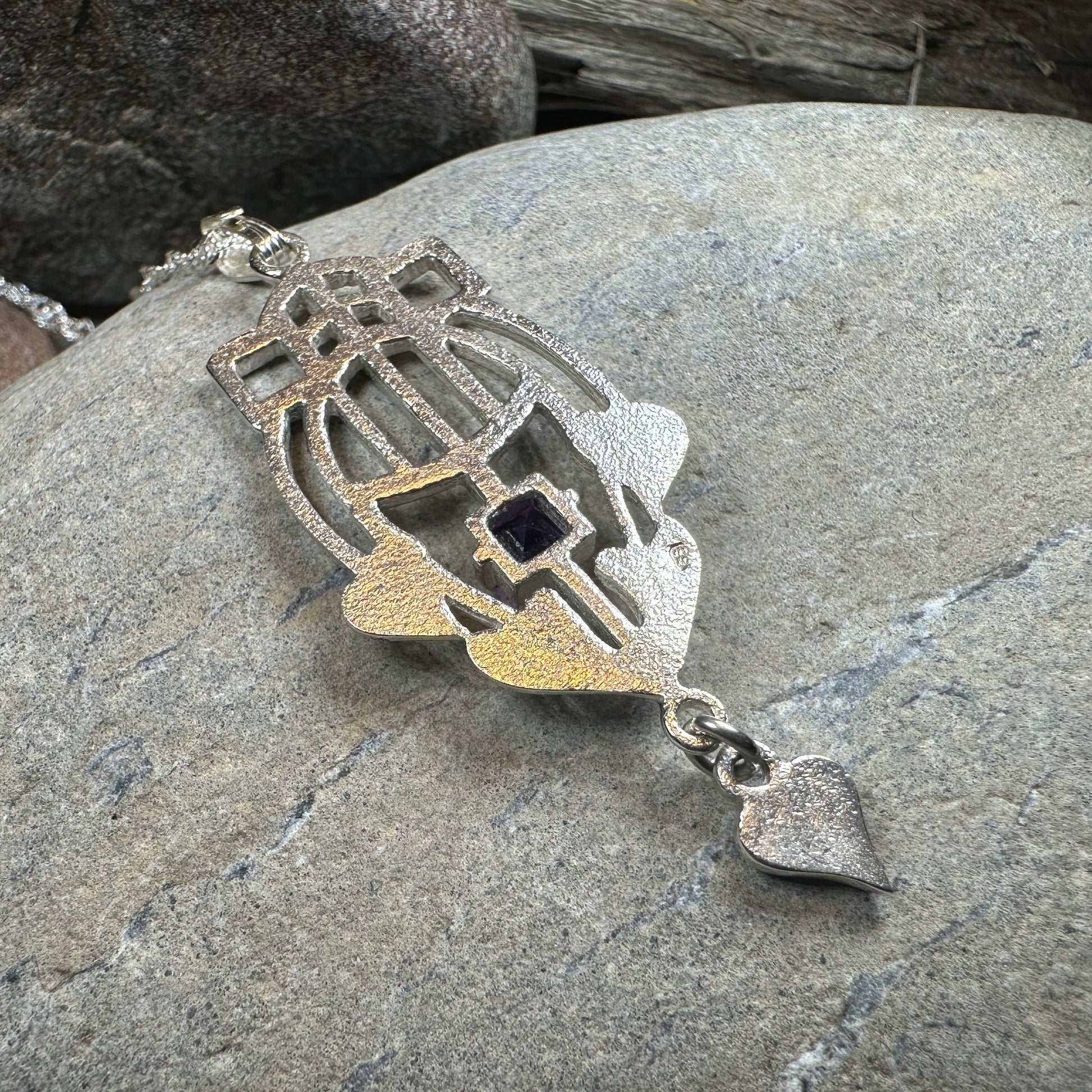 Scottish Mackintosh Thistle Necklace - Handmade in Scotland — view 11