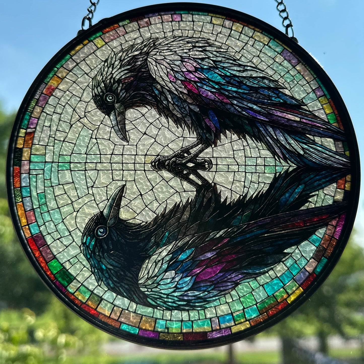 Reflections Raven Suncatcher