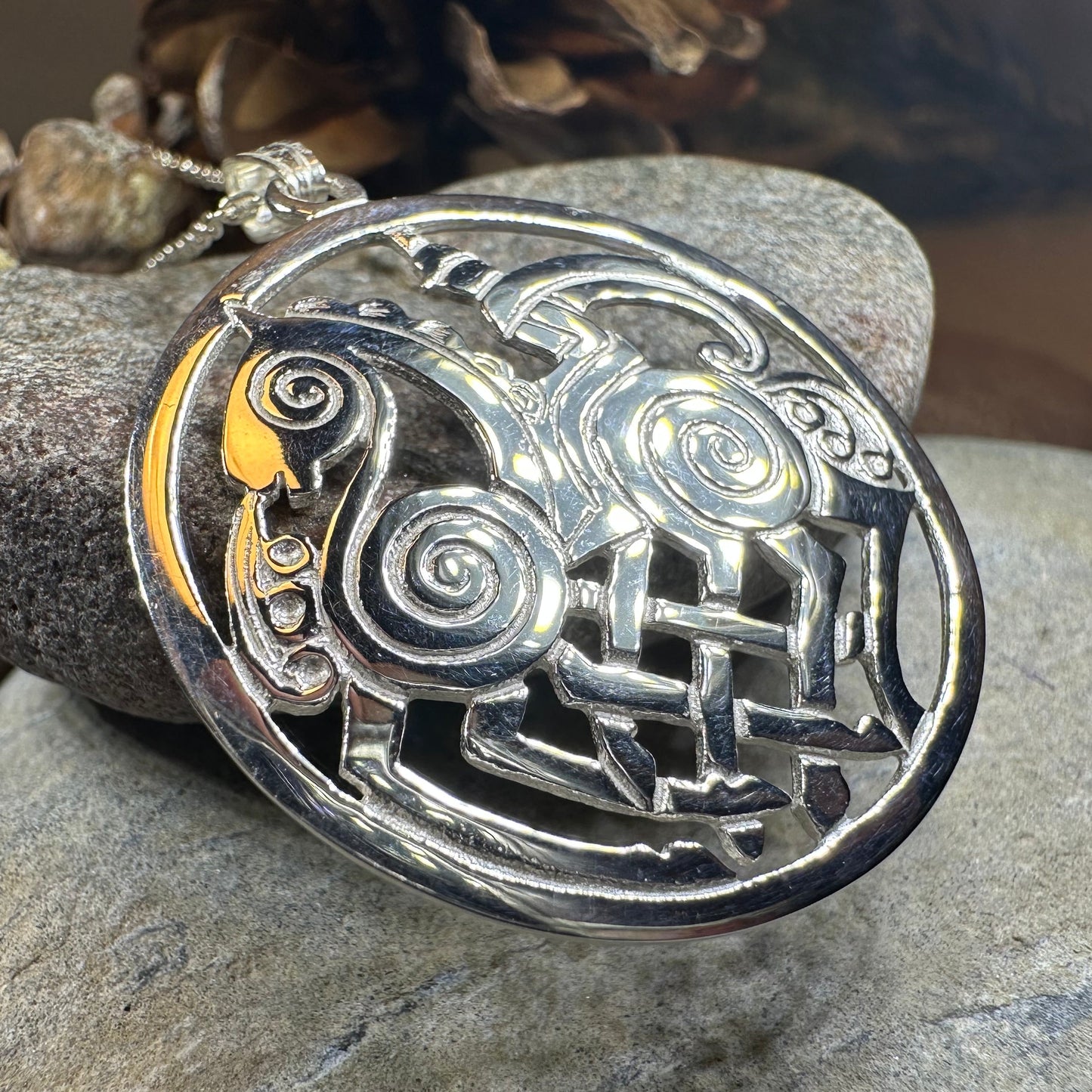 Sleipnir Norse Odin Necklace - Handmade in Scotland