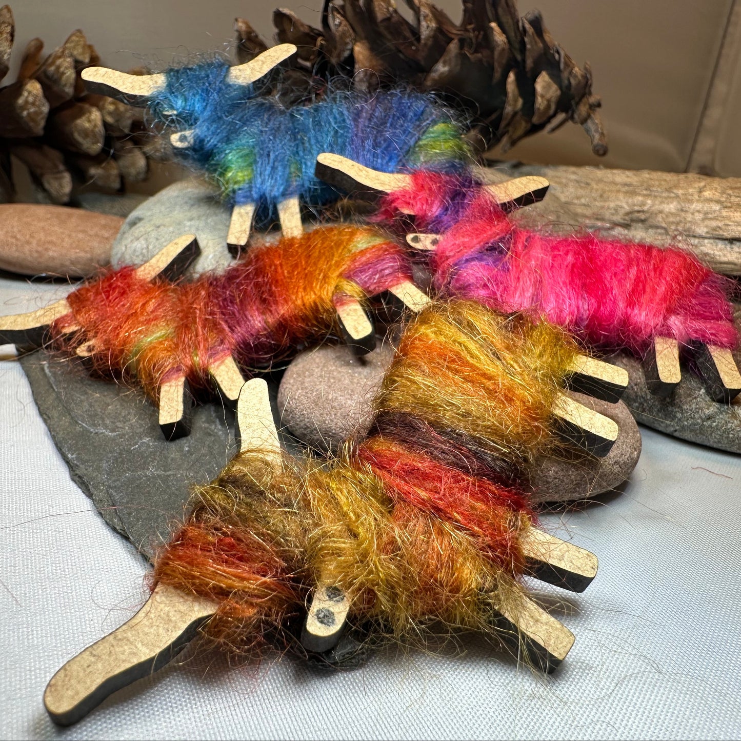 Scottish Highland Cow Scatter Pin - Handmade in Scotland