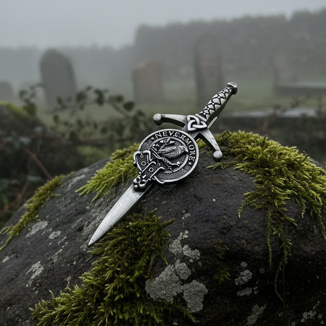 Nevermore "The Raven" Kilt Pin - Handmade in Scotland