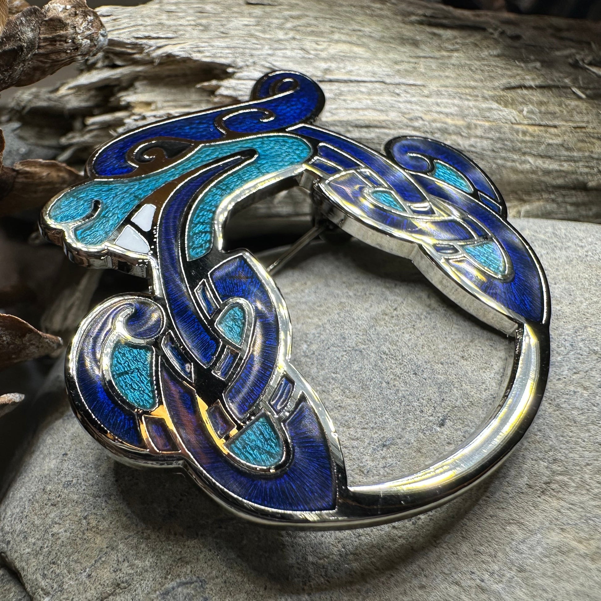 Celtic Dragon Brooch for Men & Women — view 5