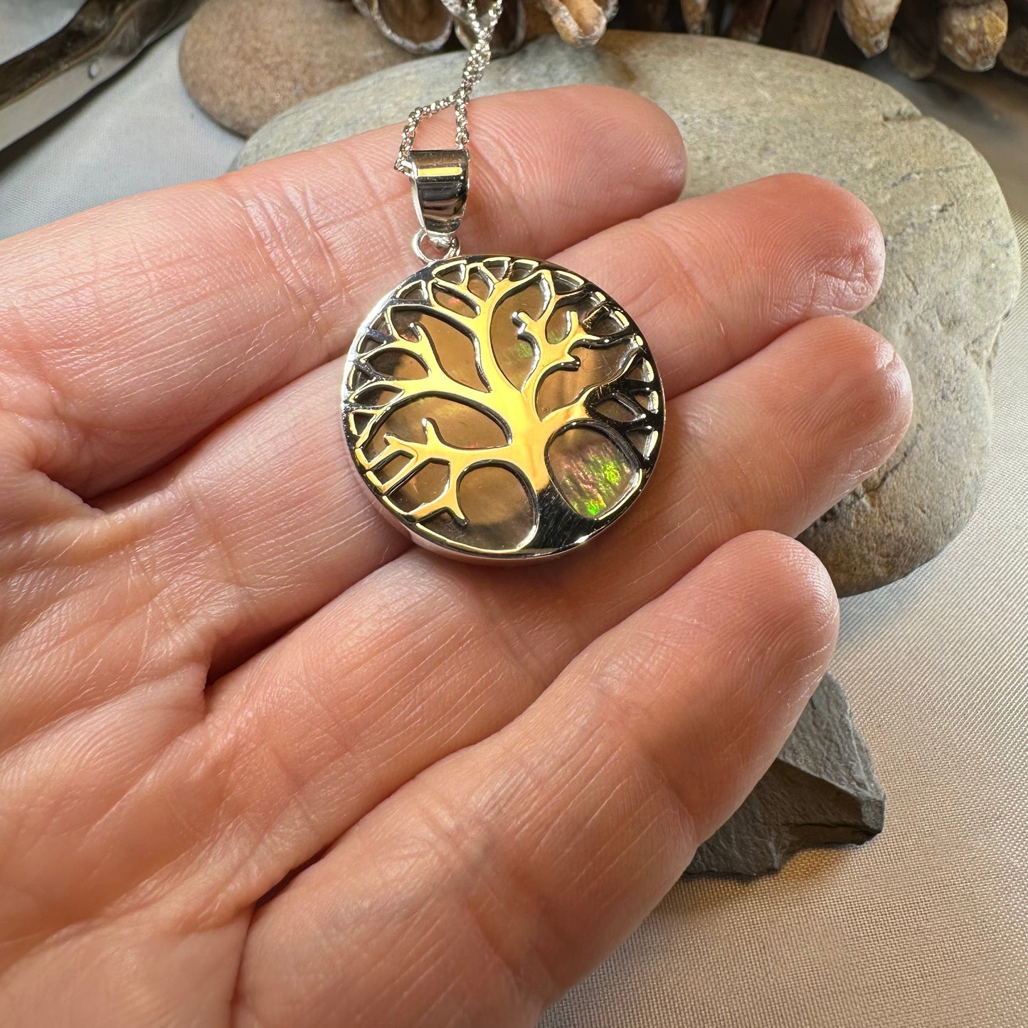 Larina Tree of Life Shell Necklace — view 5