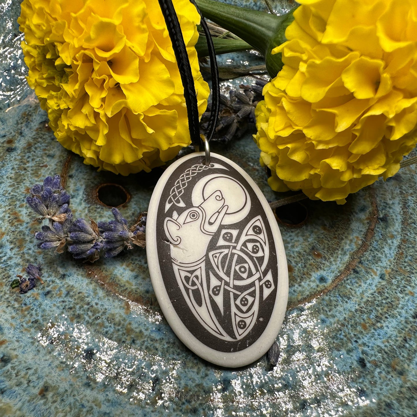 Artisan Celtic Dog Necklace - Handmade in the U.S.A.