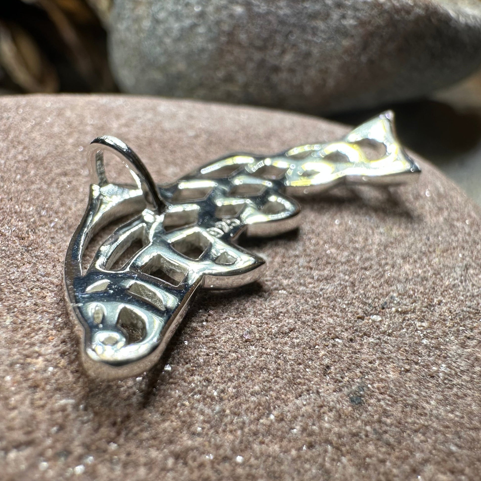 Celtic Salmon of Knowledge Necklace — view 6