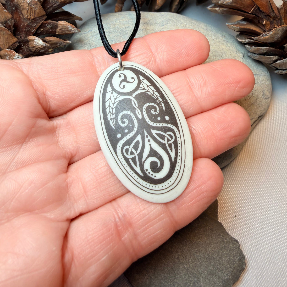 Artisan Cerridwen Celtic Goddess Necklace - Handmade in the U.S.A.