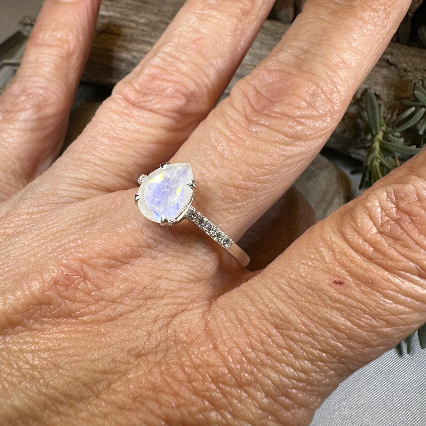 Kerrilyn Moonstone Ring — view 5