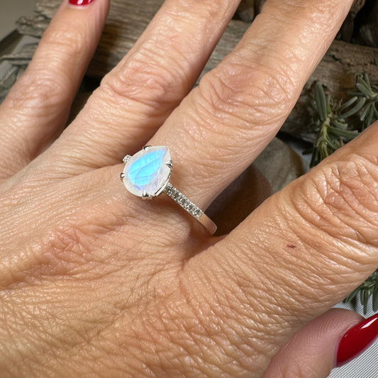 Kerrilyn Moonstone Ring — view 5