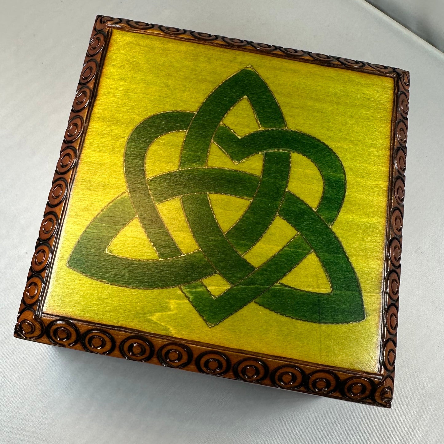 Celtic Love Knot Knot Keepsake Box - Handmade Wooden Box