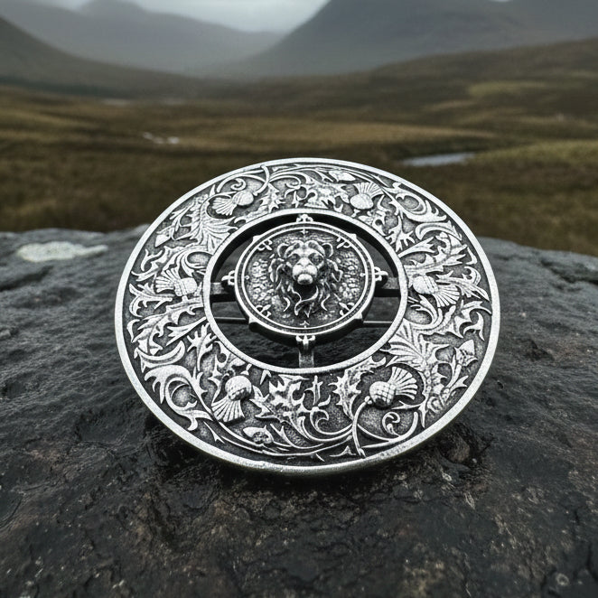 Scotland Royal Lion Brooch - Handmade in Scotland