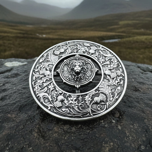 Scotland Royal Lion Brooch - Handmade in Scotland