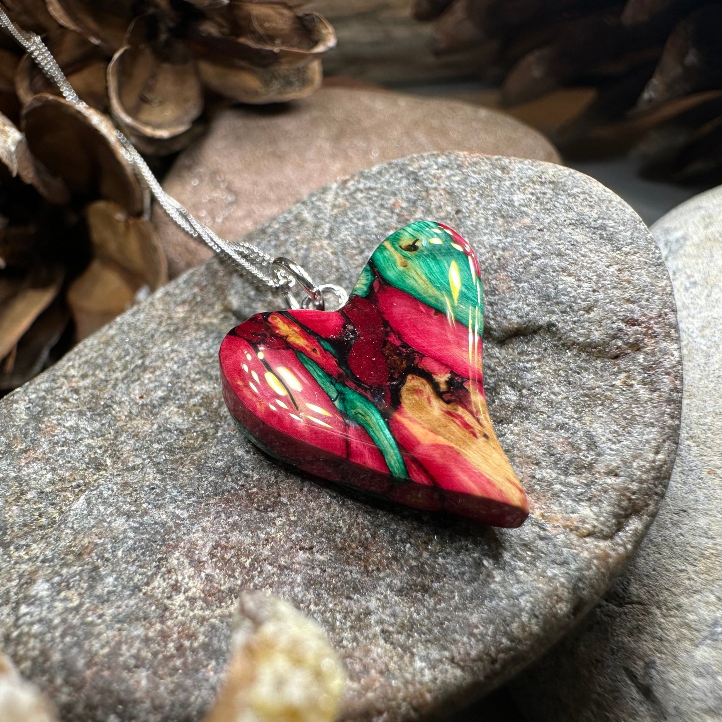 Heathergems Scottish Heart Necklace - Handmade in Scotland — view 6