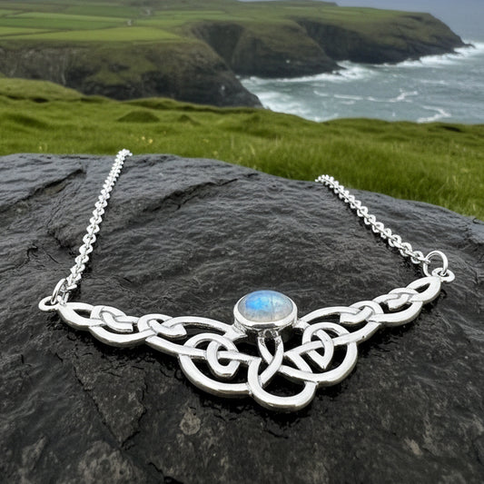 Helen Celtic Knot Necklace in Sterling Silver