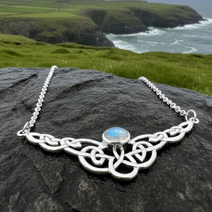 Helen Celtic Knot Necklace in Sterling Silver