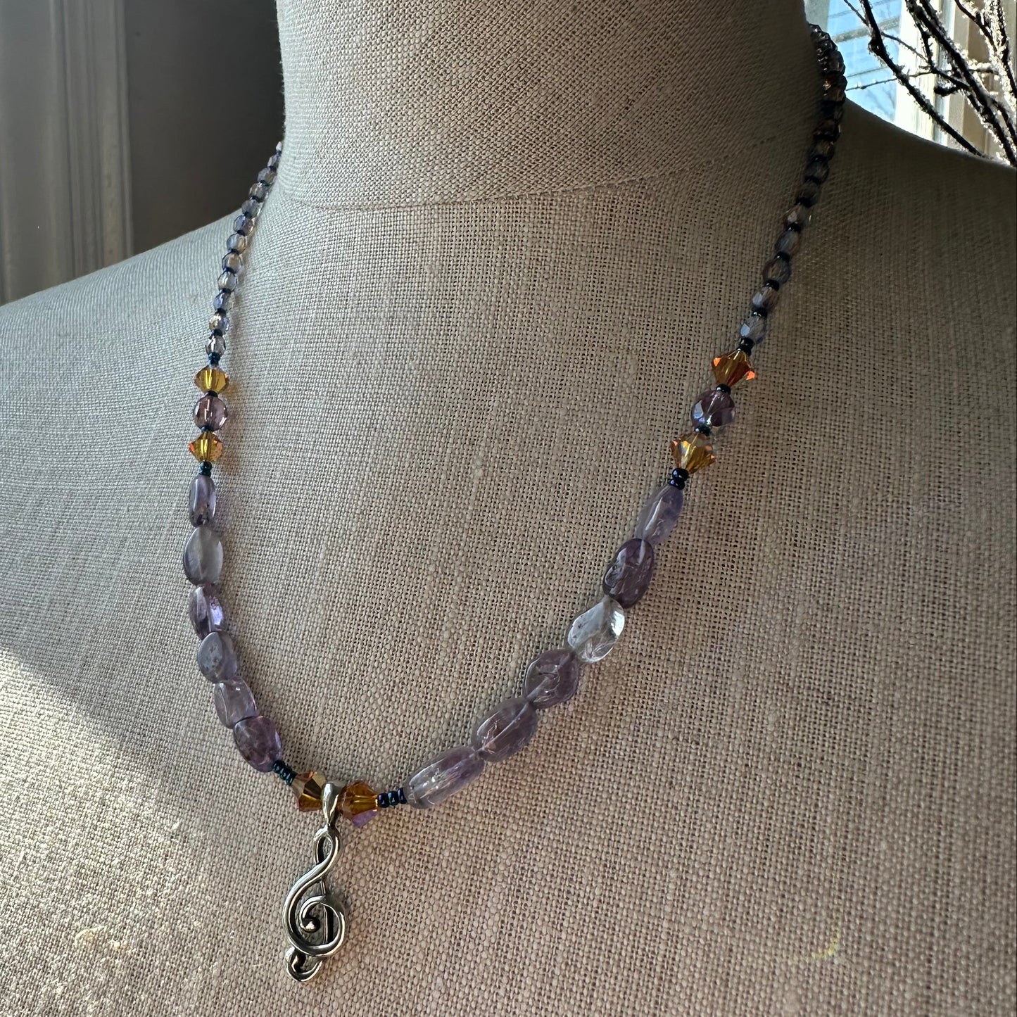 Ceol Music Note Necklace — view 2