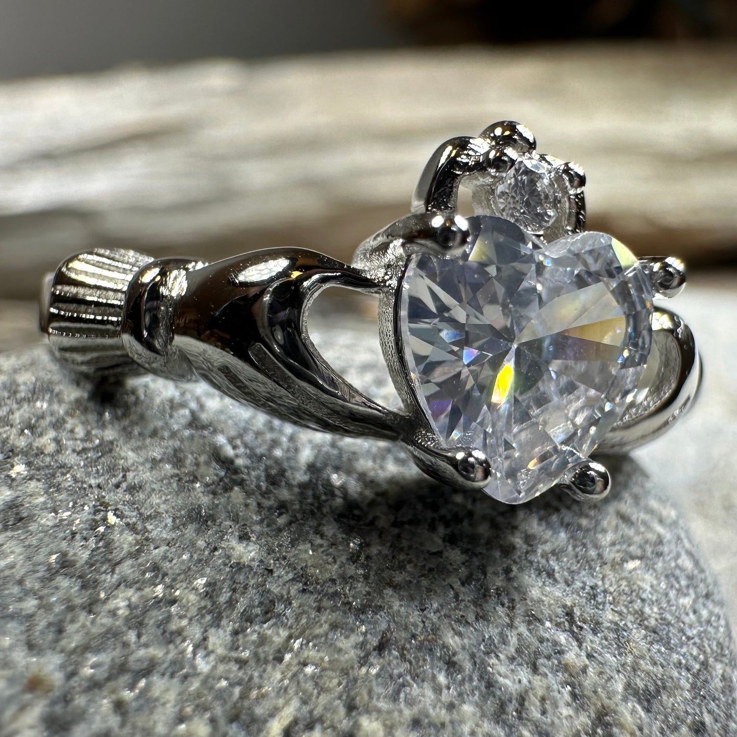 Clare Claddagh Ring in sterling silver
