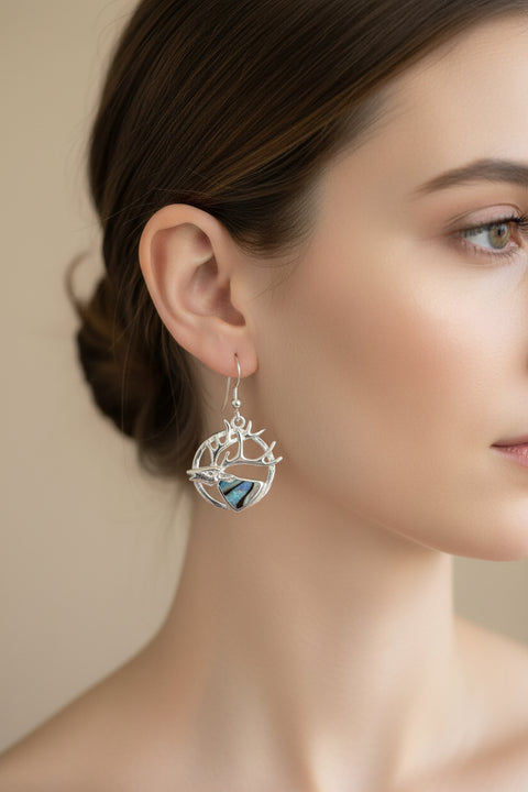 Load image into Gallery viewer, Scottish Stag of the Mist Earrings for Women
