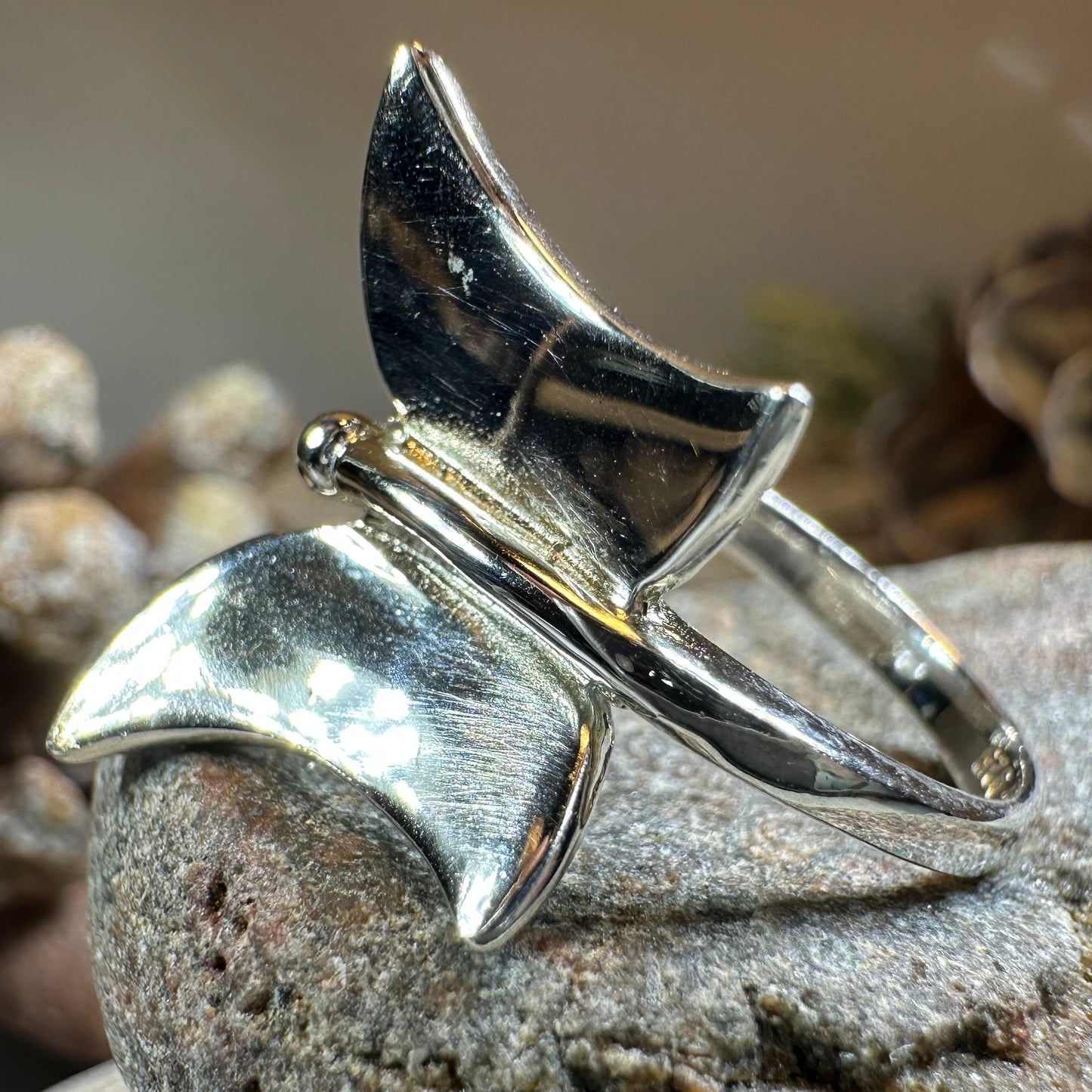 Modern Butterfly Ring — view 3