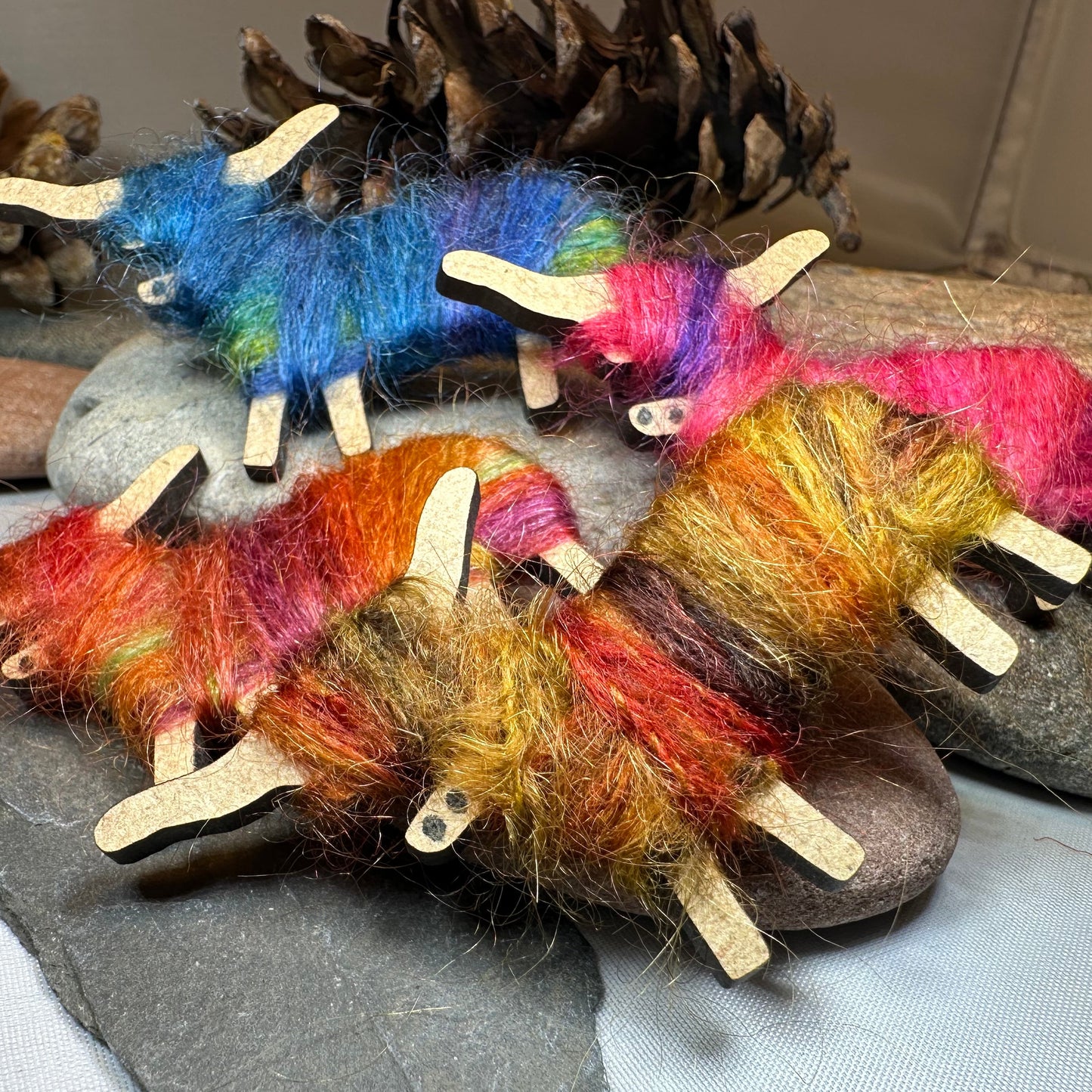 Scottish Highland Cow Scatter Pin - Handmade in Scotland