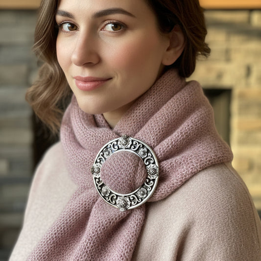 Scottish Thistle Scarf Ring