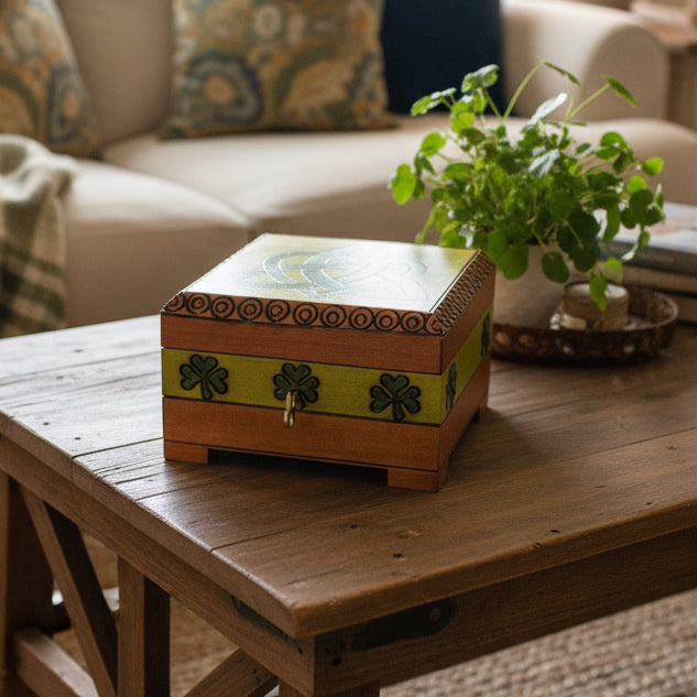 Celtic Love Knot Knot Keepsake Box - Handmade Wooden Box