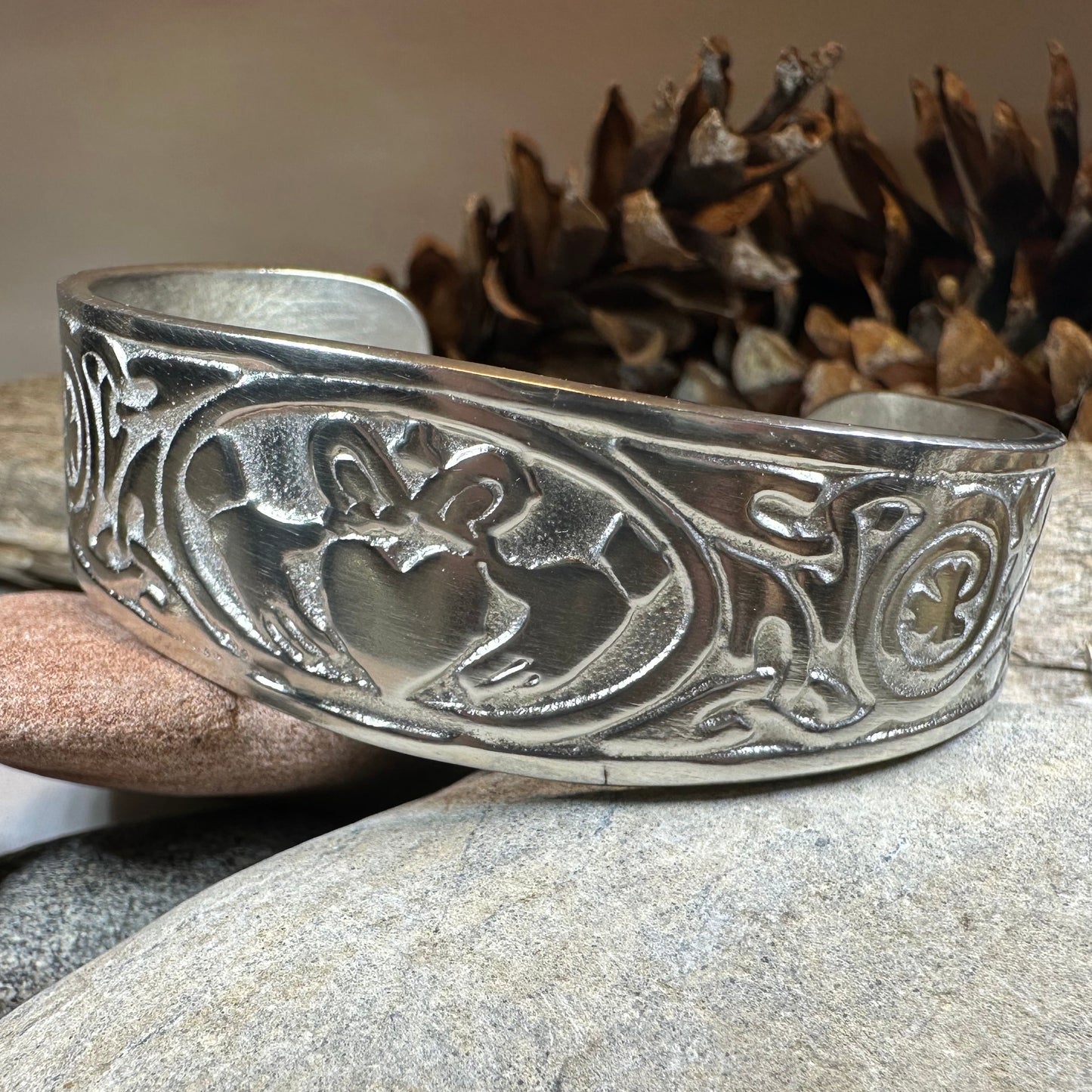 Galway Claddagh Cuff Bracelet for Women — view 12