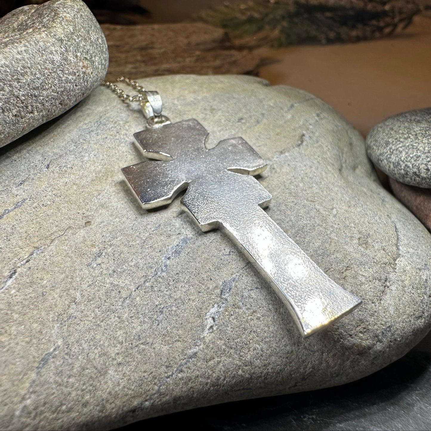 Mura Scottish Celtic Cross Necklace - Handmade in Scotland — view 13