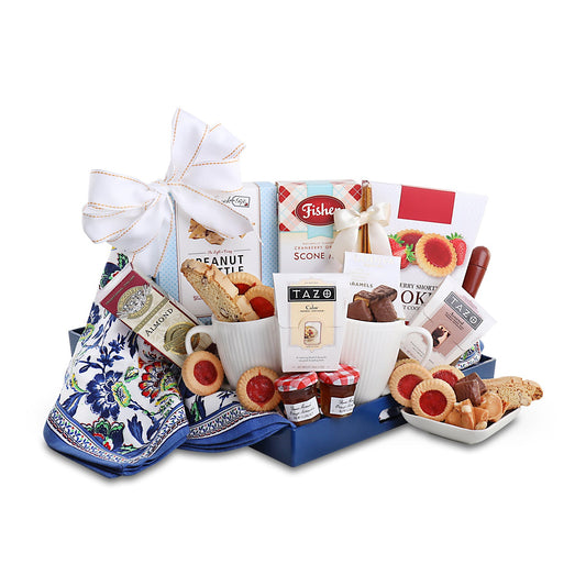 Good Morning Breakfast Tray Gift Basket with Mugs