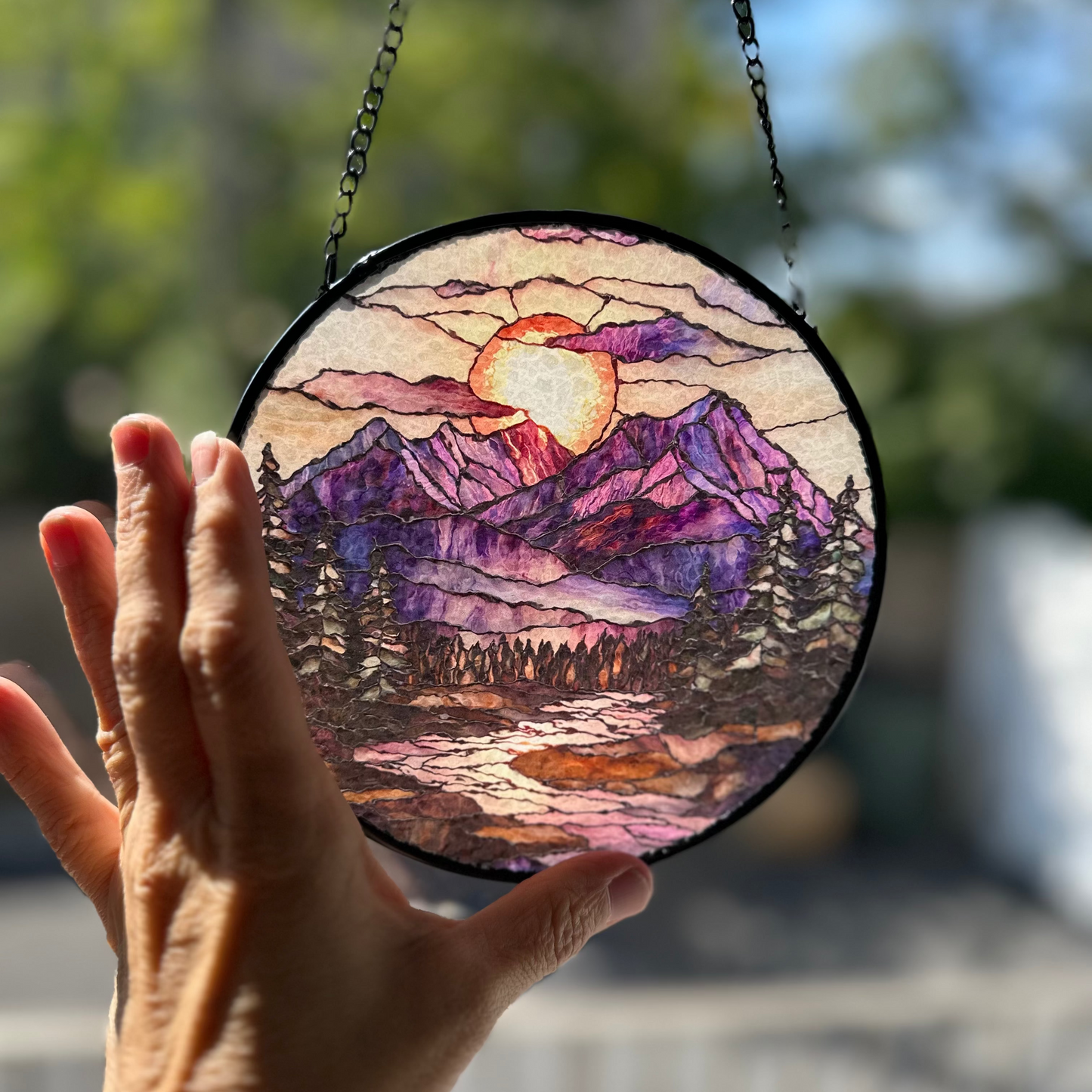 Blooming Heather Highland Suncatcher