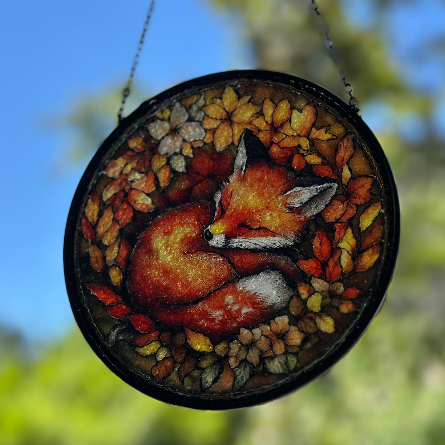 Autumn Fox Suncatcher