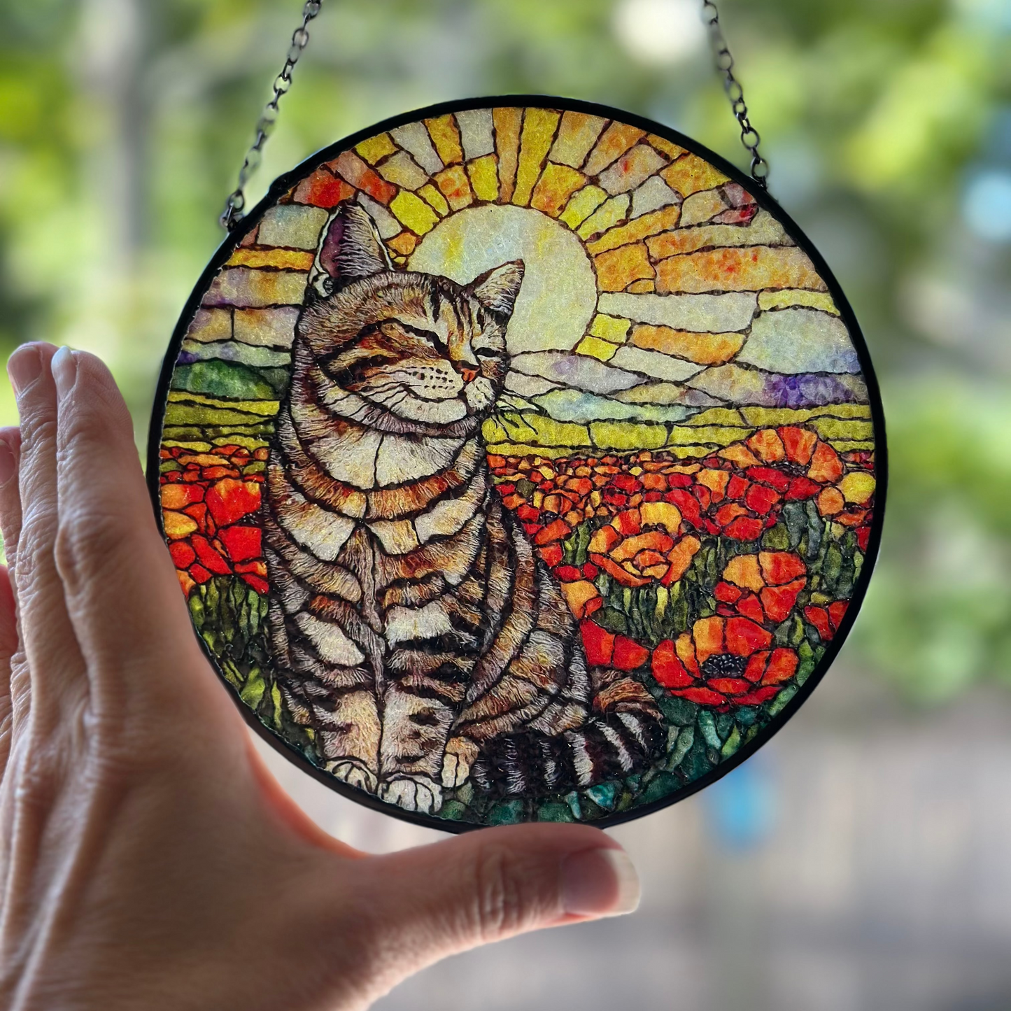 Poppy Cat Suncatcher