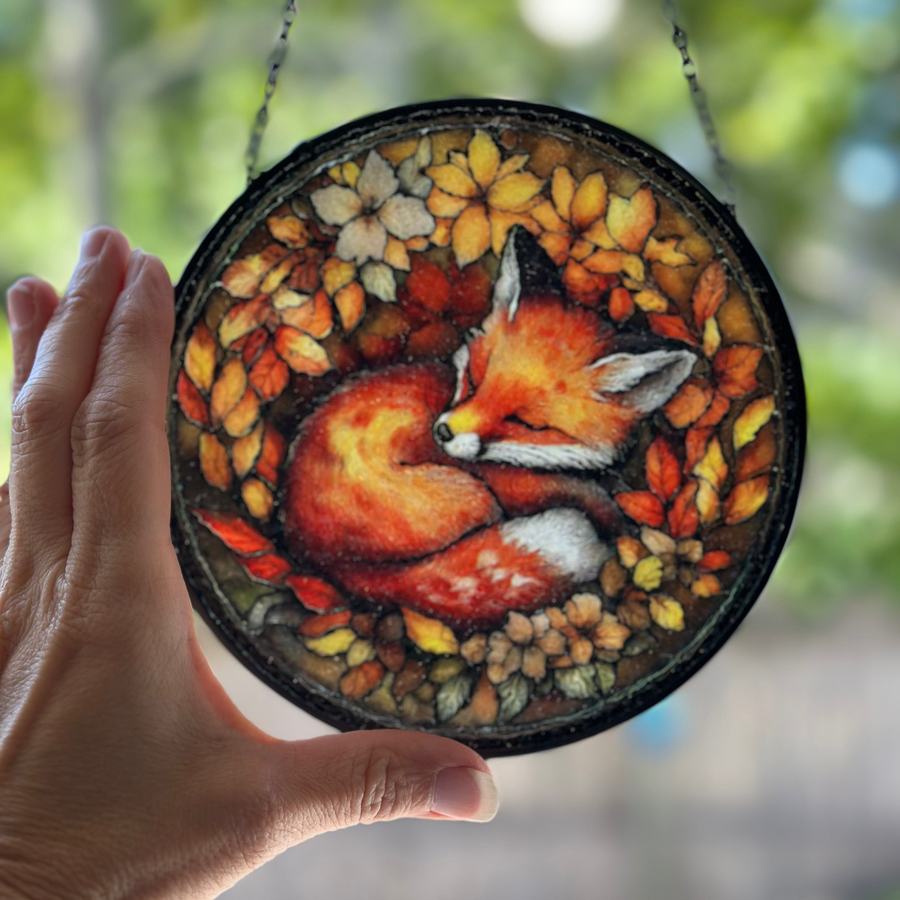 Autumn Fox Suncatcher