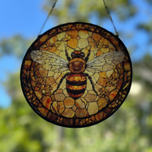Load image into Gallery viewer, Golden Bee Suncatcher
