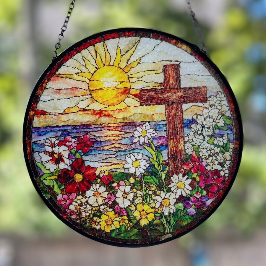 Springtime Cross Suncatcher