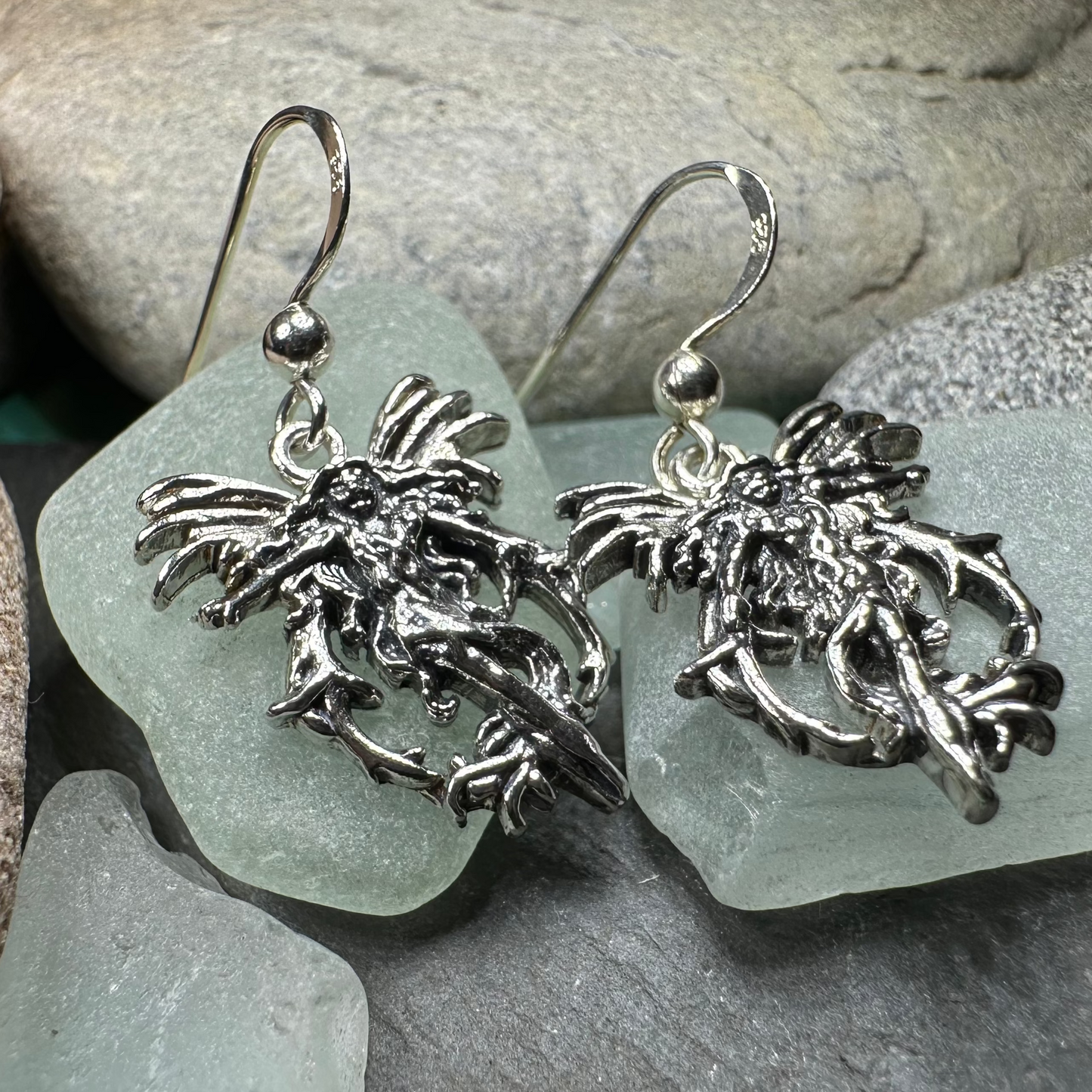 Pixie Fairy Earrings in Sterling Silver — view 6