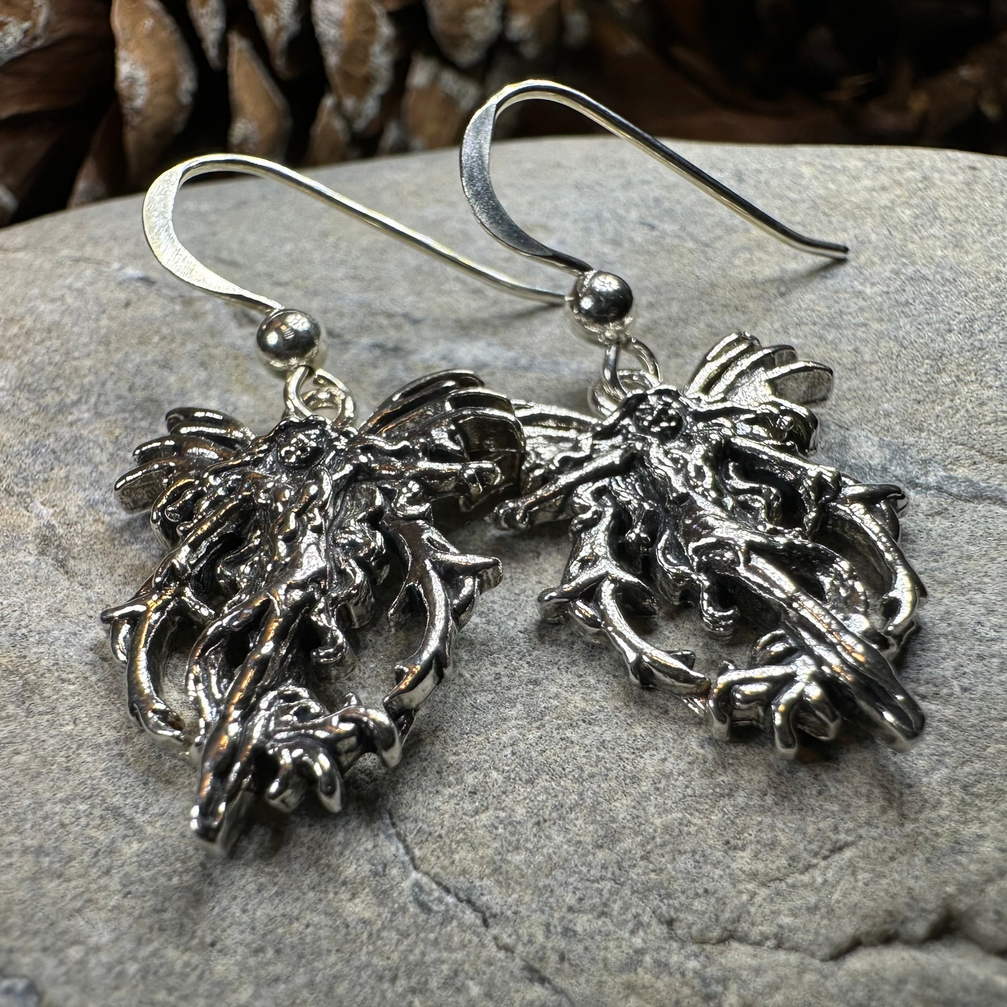 Pixie Fairy Earrings in Sterling Silver — view 3